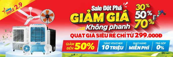 Quạt mát siêu rẻ giá chỉ từ 299.000Đ