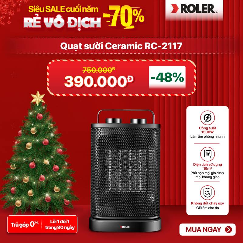 Quạt sưởi Ceramic Roler RC-2117