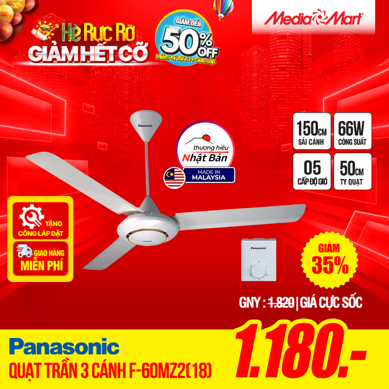 Quạt trần 3 cánh Panasonic F-60MZ2(18)
