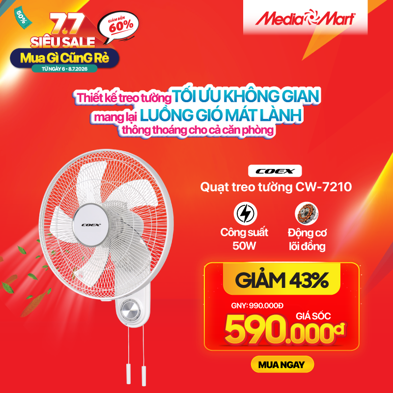 Quạt treo tường COEX – CW-7210