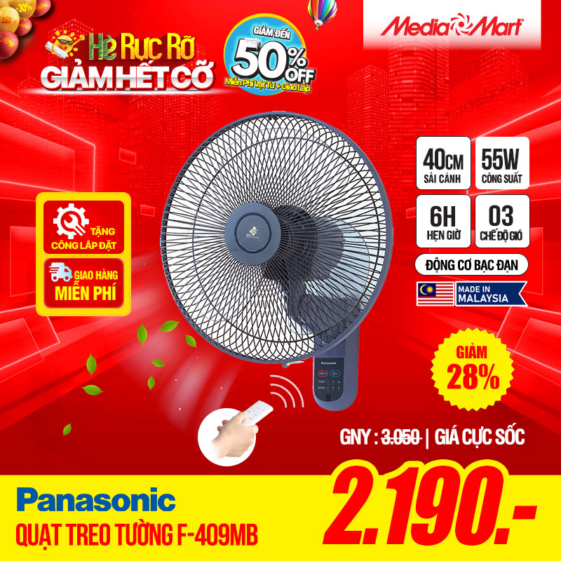 Quạt treo tường Panasonic F-409MB