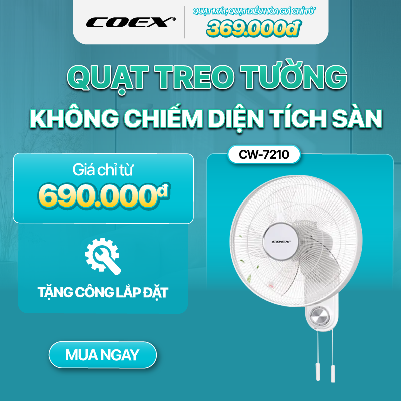 Quạt treo tường Sale