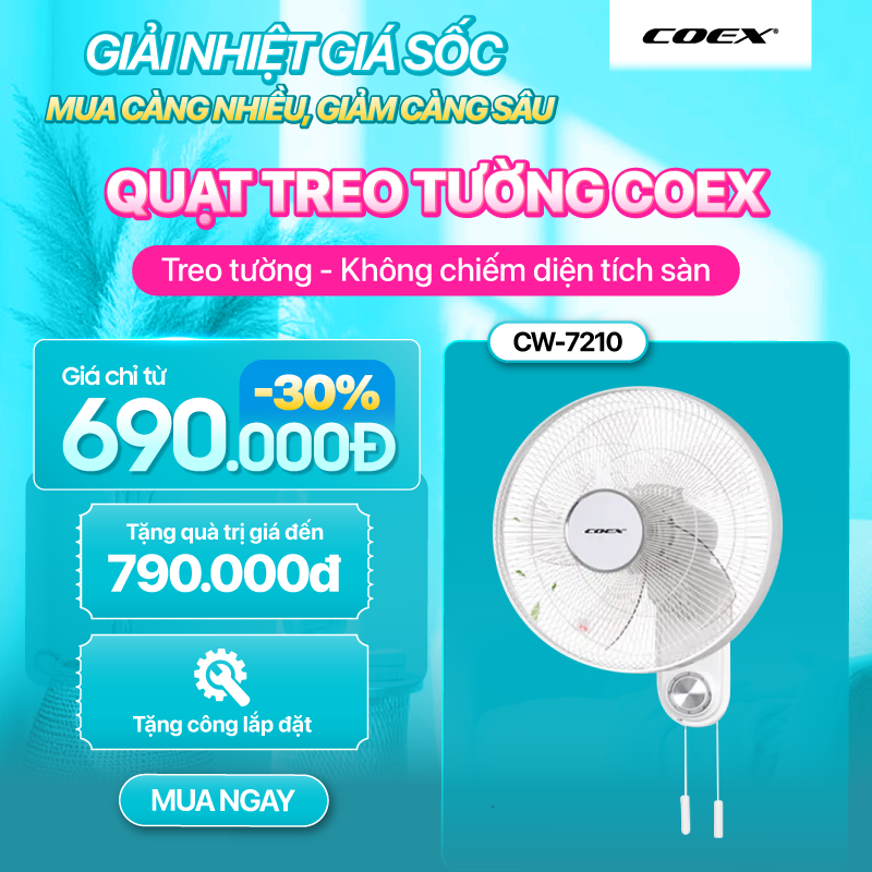 Quạt treo tường Sale