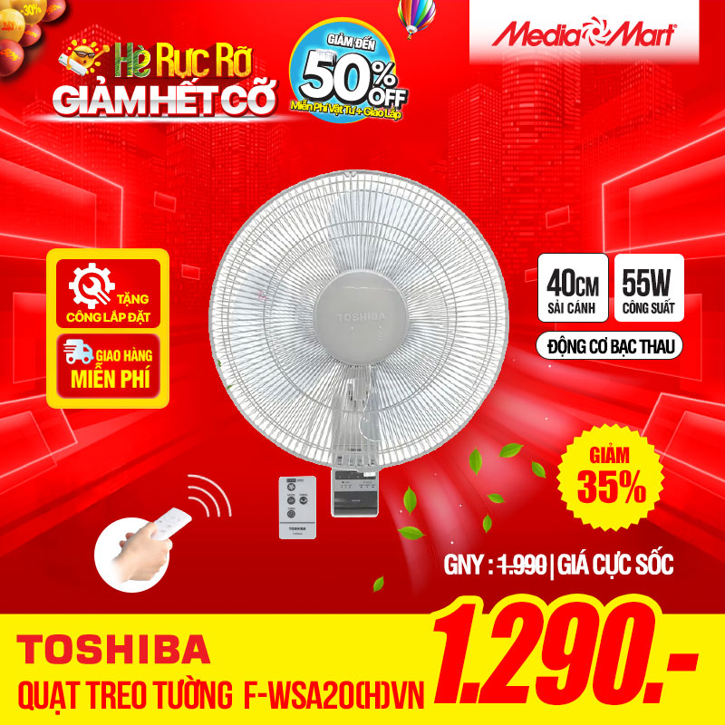 Quạt treo tường Toshiba F-WSA20(H)VN