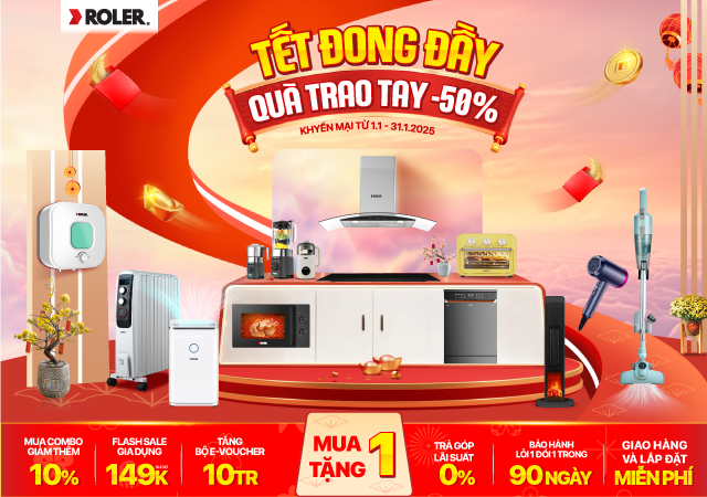 Roler Tết đong đầy - Quà trao tay -50% (Xem ngay)