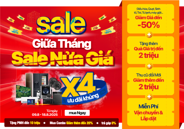 Sale Giữa Tháng - Sale Nửa Giá -50%