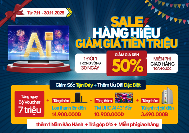 sale hàng hiệu giảm giá tiền triệu