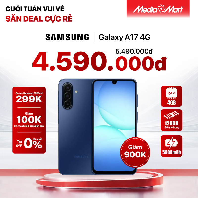 Samsung Galaxy A17 4G A175F (8+128G) Xanh