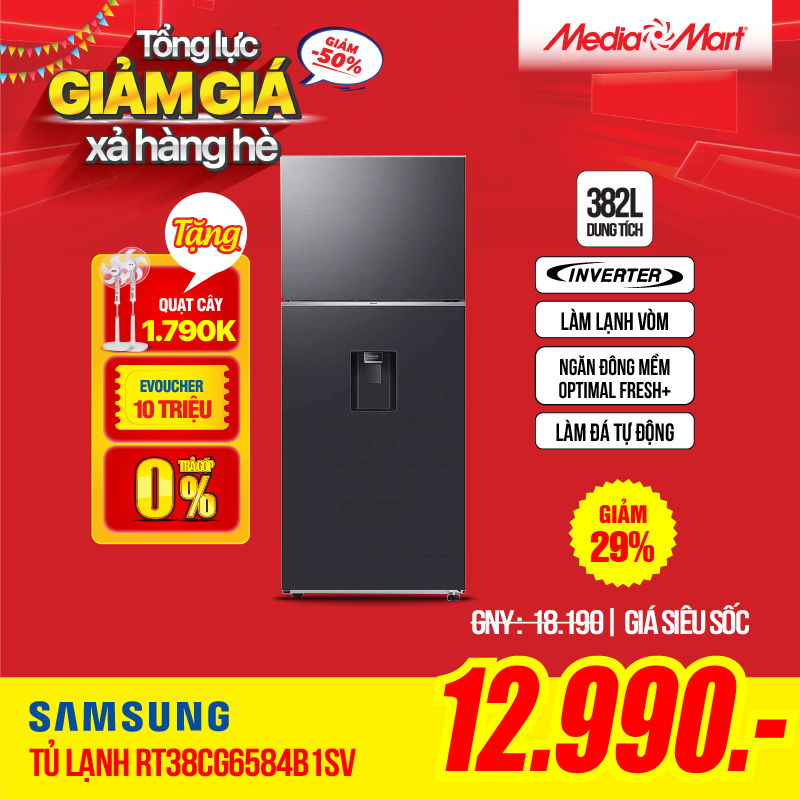 Samsung Inverter 382L RT38CG6584B1SV
