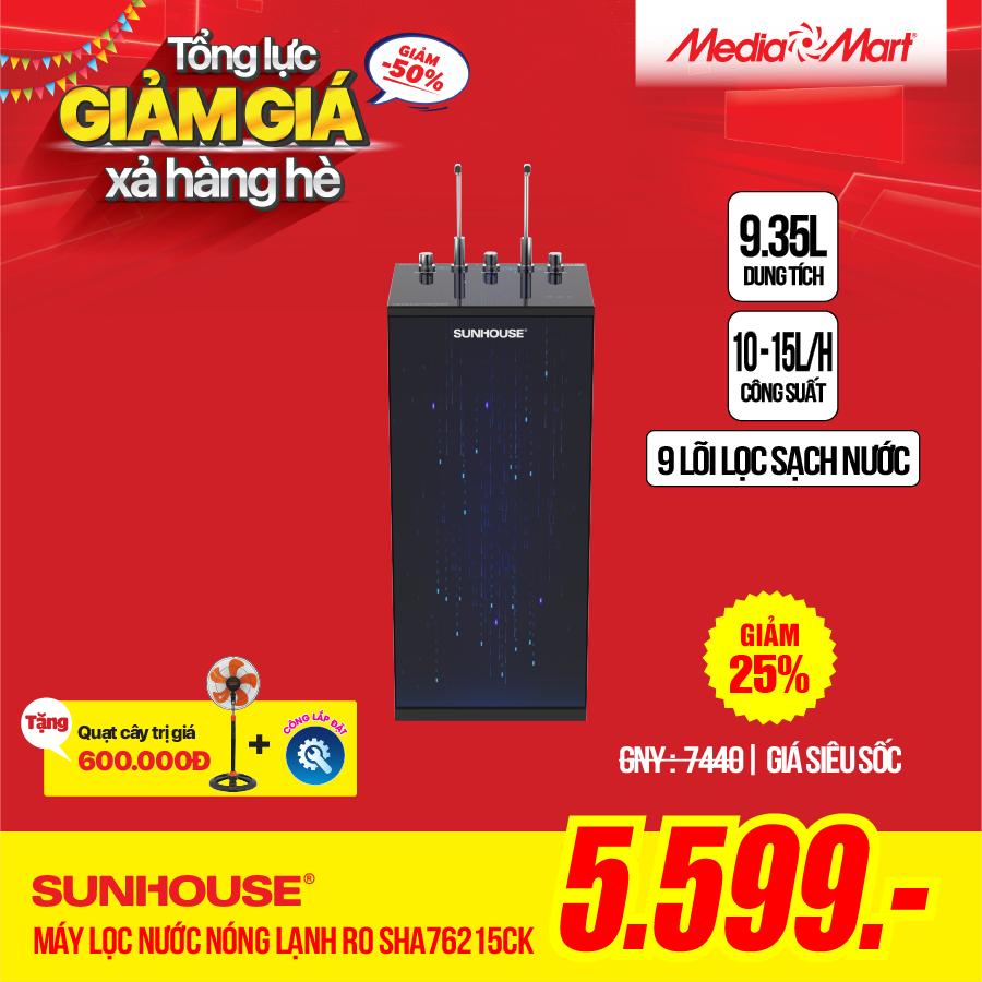 Sunhouse RO 9 cấp SHA76215CK