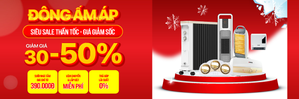 Sưởi mua sớm giảm sâu - 50%