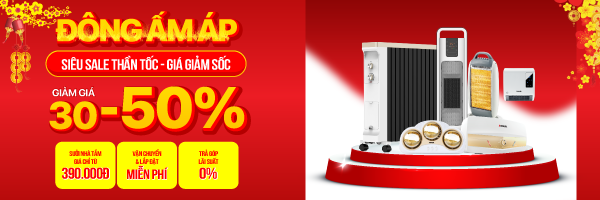 Sưởi mua sớm giảm sâu - 50%