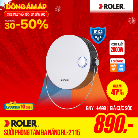 Sưởi phòng tắm đa năng Roler RL - 2115