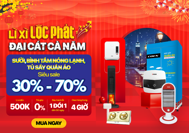 Sưởi sấy Sale