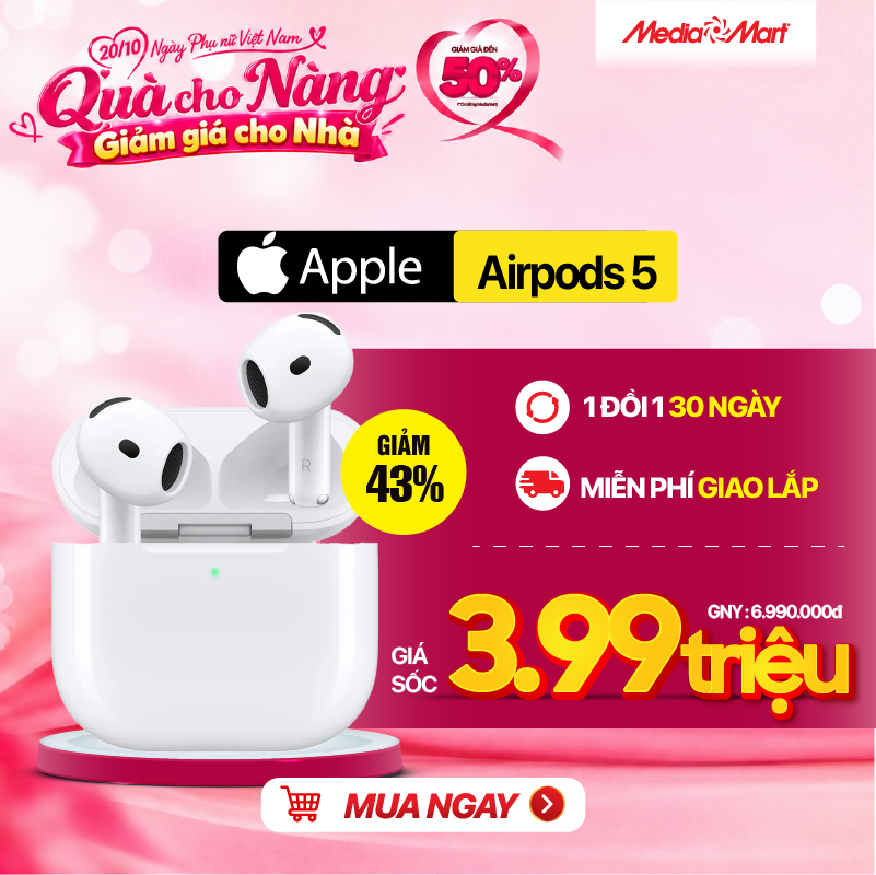 Tai nghe Apple Airpods 5 (WC) A3439 A3440 A3529-ITP_MKFT4ZP/A