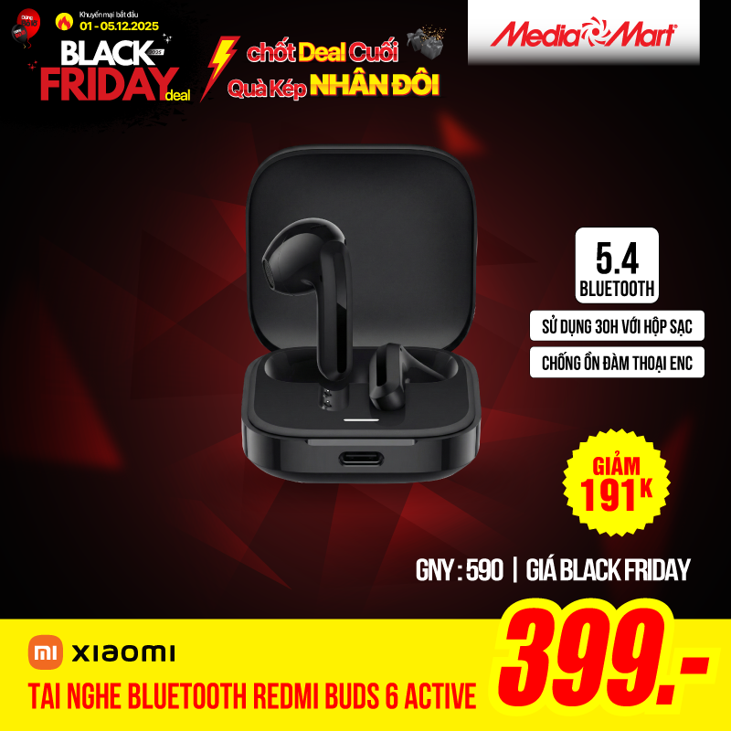 Tai nghe bluetooth Redmi Buds 6 Active