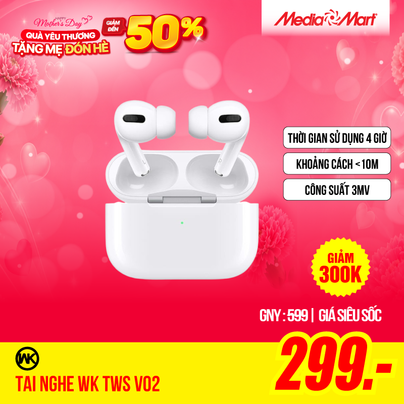 Tai nghe bluetooth WK TWS V02