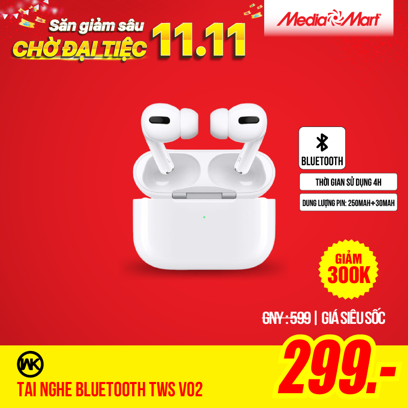 Tai nghe bluetooth WK TWS V02