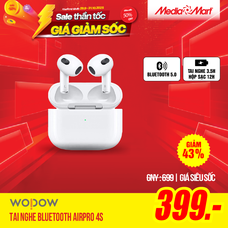 Tai nghe bluetooth Wopow AirPro 4