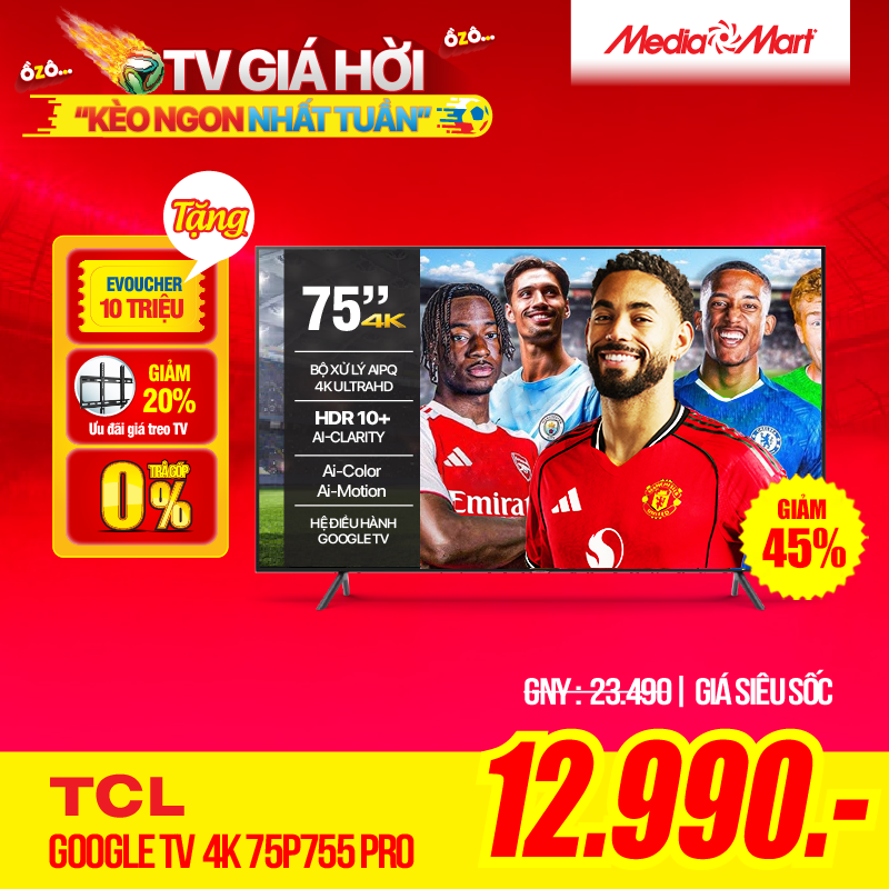 TCL 75P755 sale T8