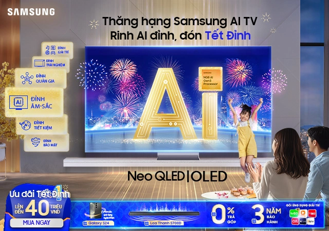 Thăng hạng TV AI Samsung