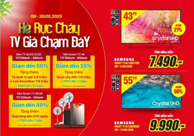 Tivi Hè rực cháy Tivi giá chạm đáy