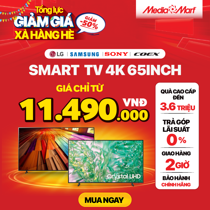 Tổng lực giảm giá - Xả hàng hè - TV 65Inch