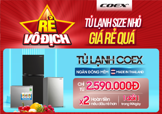 Tủ lạnh 2 cửa - Ngăn Đông Mềm - Giá chỉ 2.590.000Đ (Click ngay)