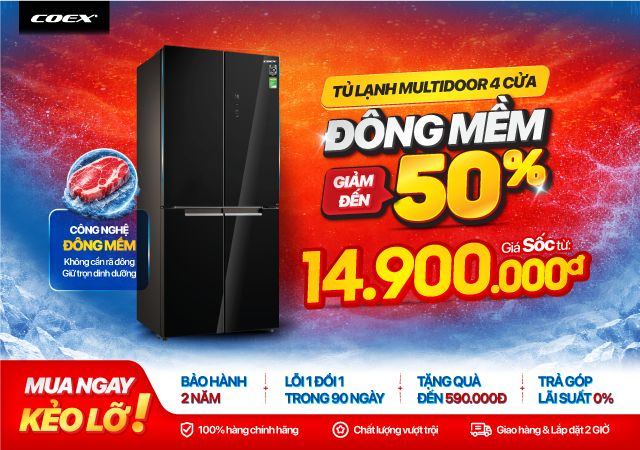 TỦ LẠNH 4 CỬA ĐÔNG MỀM