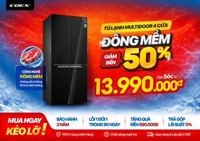 TỦ LẠNH 4 CỬA ĐÔNG MỀM