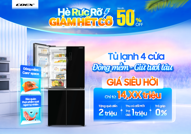 TỦ LẠNH 4 CỬA ĐÔNG MỀM