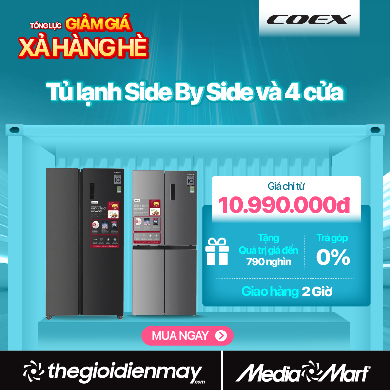 Tủ lạnh Side By Side và 4 cửa sale T8