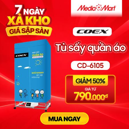 Tủ sấy quần áo Coex CD-6105