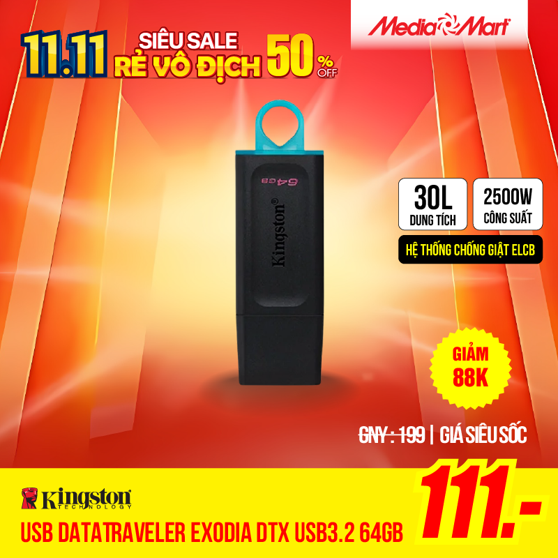 USB Kingston DataTraveler Exodia DTX USB3.2 64GB