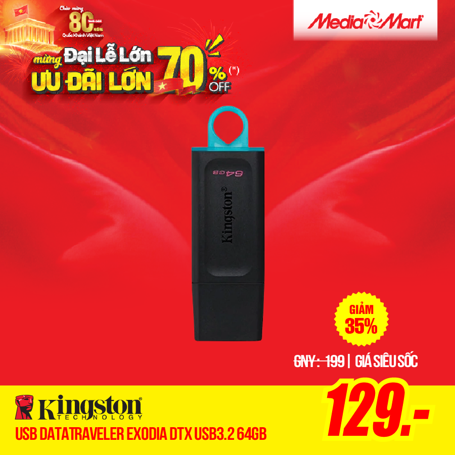USB Kingston DataTraveler Exodia DTX USB3.2 64GB