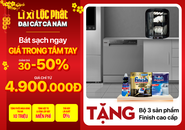 Vui đón Tết - Bát sạch ngay giá trong tầm tay - 50% - Máy rửa bát chỉ từ 4.9 triệu (Xem ngay)