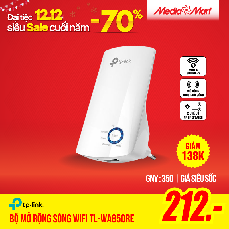 TP-Link TL-WA850RE tốc độ 300Mbps