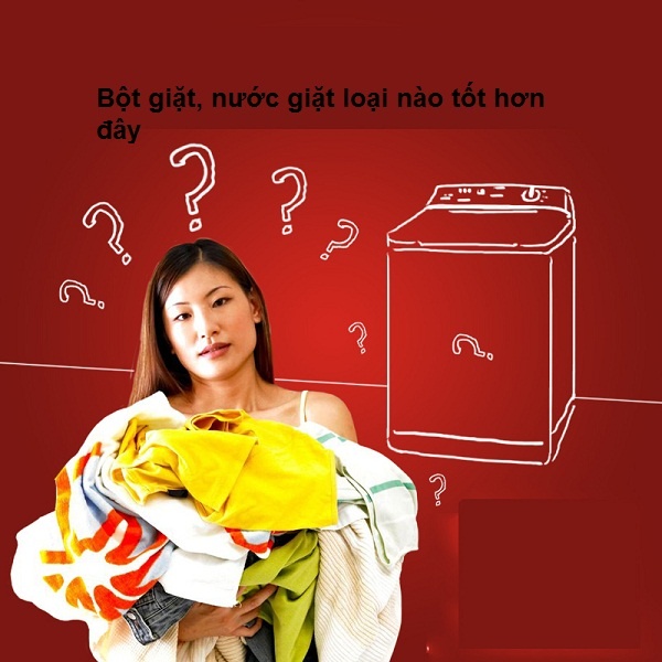 Nên giặt quần áo bằng bột giặt hay nước giặt?