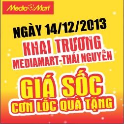 Khai trương MediaMart Thái Nguyên: 9000 sản phẩm khuyến mãi giảm giá