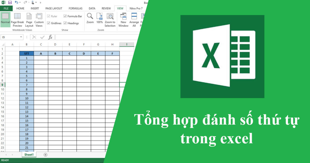 Cách viết số trật tự vô Excel đơn giản và giản dị, nhanh chóng chóng