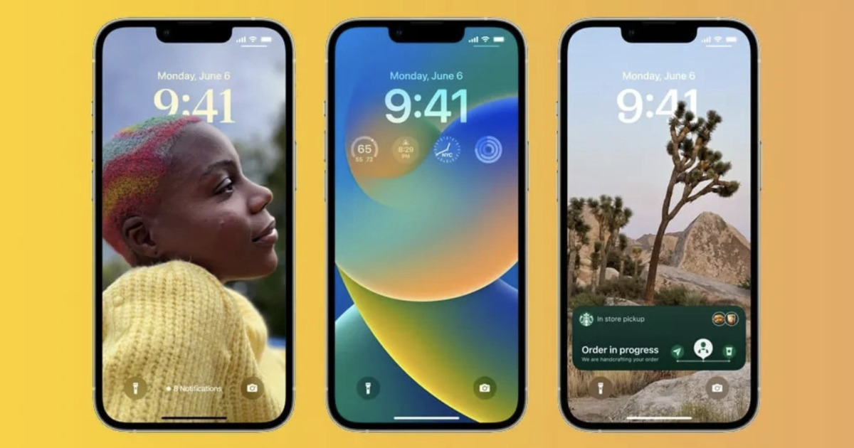 Màn hình khóa iPhone trên iOS 16: \