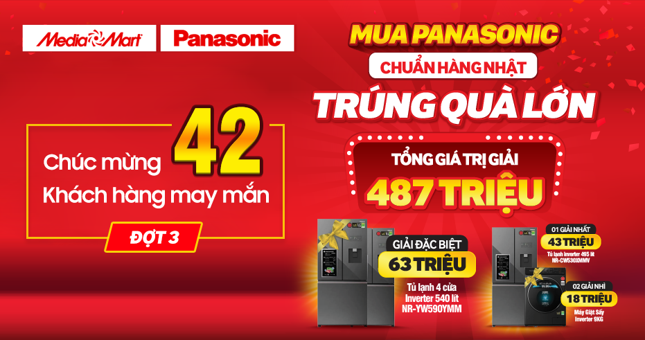 Chúc mừng 42 khách hàng may mắn Trúng thưởng trong CTKM 