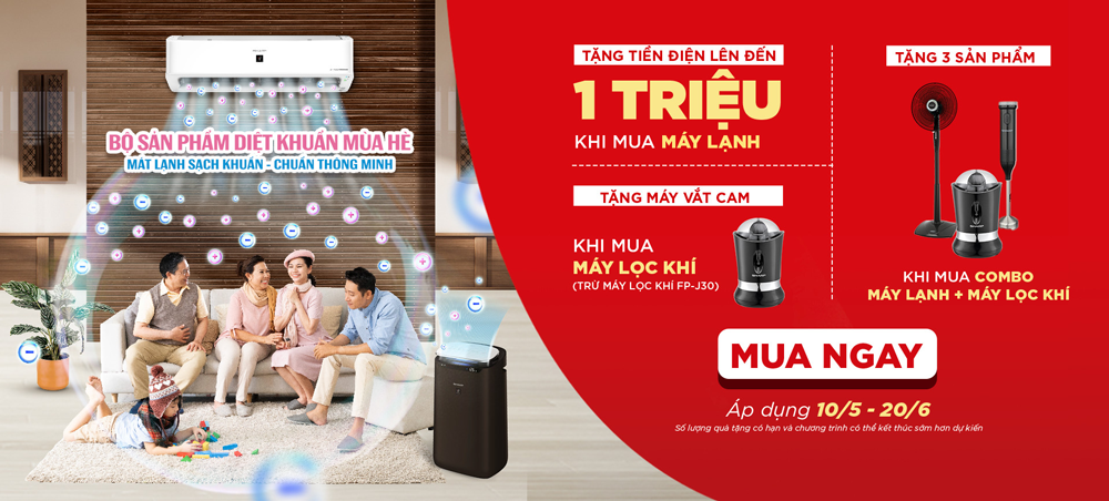 Khuyến mại Mùa hè Sharp (10.5 - 20.6.2021)