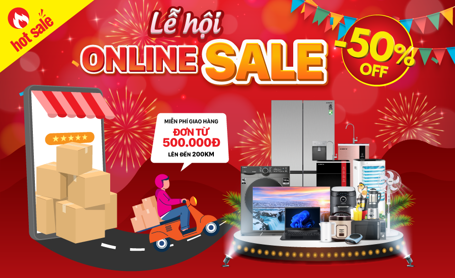 Đại tiệc Online Sale - Giảm giá đến 50%