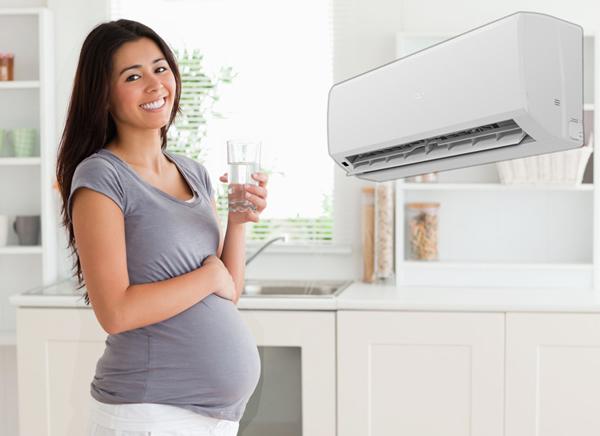 Điều hòa nhiệt độ liệu có tốt cho sức khỏe của bà bầu?