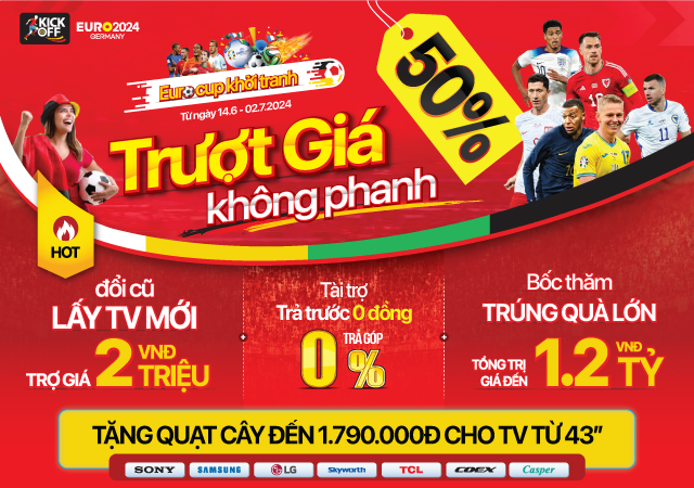 Euro Cup khởi tranh, trượt giá không phanh (-50%)