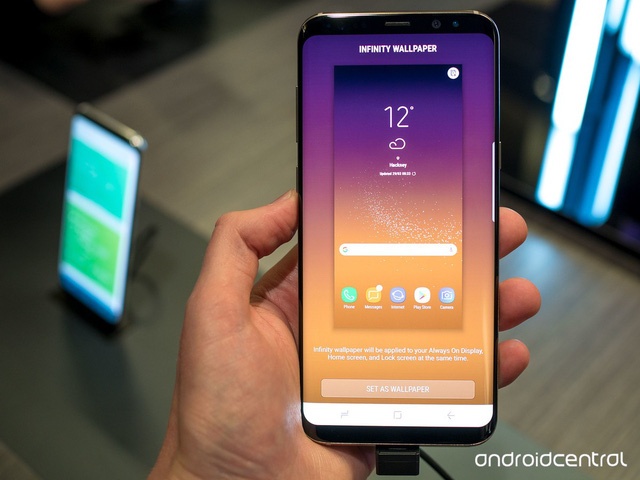 Galaxy S8: Dòng điện thoại Samsung Galaxy S8 mang đến cho người dùng trải nghiệm thú vị với hiệu năng mạnh mẽ, thiết kế đẹp mắt và camera sắc nét. Hãy xem ngay hình ảnh liên quan đến Galaxy S8 để khám phá tất cả tính năng ấn tượng của sản phẩm này. (Translation: The Samsung Galaxy S8 phone line brings users an exciting experience with powerful performance, beautiful design and sharp camera. Check out the image related to Galaxy S8 now to discover all the impressive features of this product.)