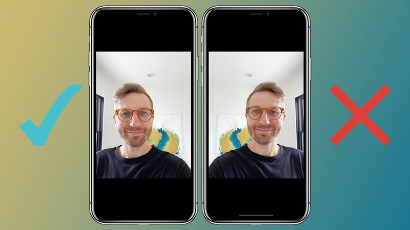 Hướng dẫn bật tính năng đối xứng camera trước iPhone trên iOS 14