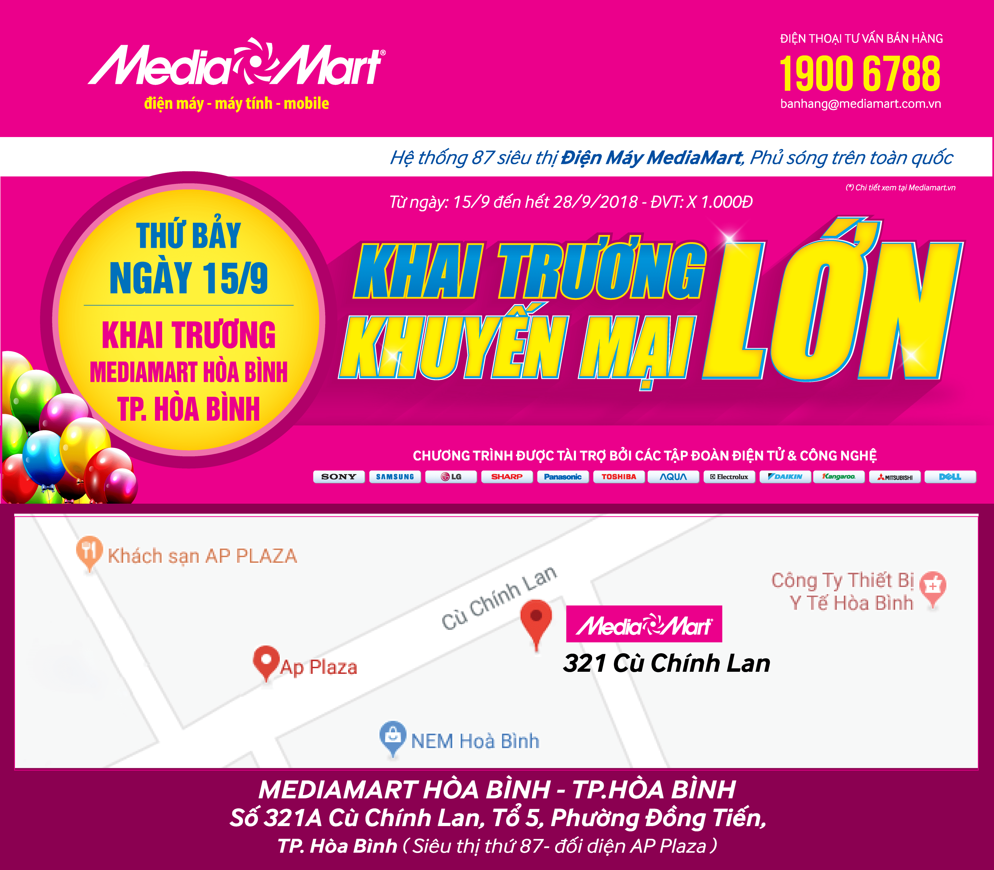 Khai trương Siêu thị điện máy thứ 87 - MediaMart tung khuyến mại cực lớn