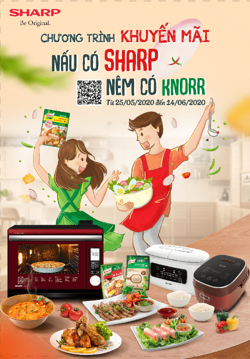 Khuyến mại Sharp 2020: Nấu có Sharp - Nêm có Knorr
